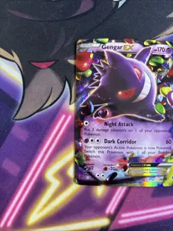 Gengar EX 34/119 Pokemon TCG Ultra Rare Holo XY Phantom Forces LP - Image 2