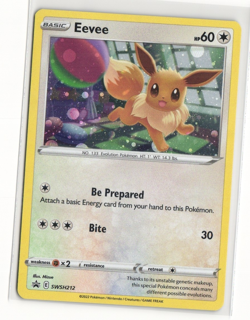 Eevee SWSH212 Holo Sword Shield Cosmos Black Star Promo Pokemon TCG - Image 1