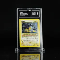 2001 POKEMON NEO REVELATION #13 RAIKOU-HOLO TAG 5 - Image 1