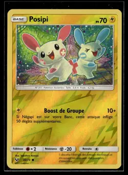 2017 Sun & Moon - Shining Legends (Reverse Holo) French. Plusle Basic/Common #33 - Image 1