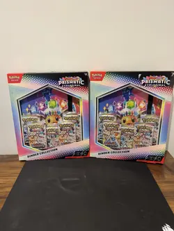 Pokemon TCG Prismatic Evolutions S&V Binder Collection Box Sealed X 2 - Image 1