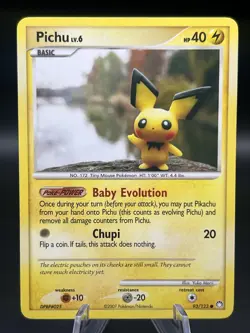Pichu 93/123 Pokemon Diamond & Pearl Mysterious Pokemon TCG - Image 1