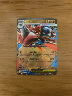 Mega Lucario ex 077/132 - Pokemon TCG - Mega Evolution - Double Rare - NM - Image 1
