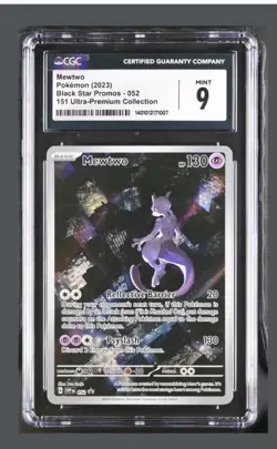 Mewtwo Pokemon 151 Ultra Premium Collection Black Star Promo English 052 CGC 9 - Image 1