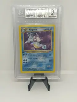 Kingdra 1ST Edition 8/111 Pokemon Neo Genesis Holo - BGS MINT 9 - 2000 W/Swirl! - Image 1