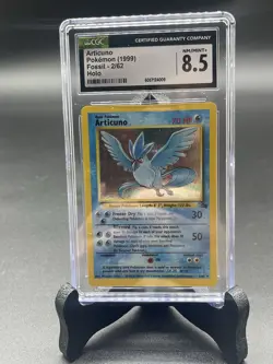 Articuno Holo 1999 Pokemon Fossil #2 CHC 8 NM-MT - Image 1