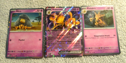 Abra 063/165 Cosmos Galaxy Swirl Holo + Alakazam ex 050 Promo - Pokemon 151 - Image 1
