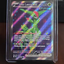 Pokemon Iron Leaves ex 186/162 SV05 Temporal Forces Ultra Rare Full Art Holo EX - Image 1