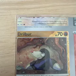 Pokemon TCG Misprint Error Miscut NFC Drilbur Reverse Holo NM Obsidian Flames - Image 2
