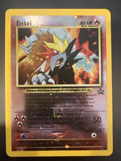 Pokemon TCG Entei Wizards Black Star Promos 34 Holo Promo Promo LP - Image 1