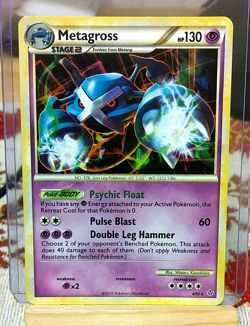 POKEMON Metagross 4/95, HS Unleashed Set, HOLO, RARE, NM Condition - Image 1