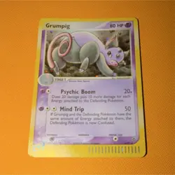 Pokemon Grumpig EX holo Dragon 6/97 Nintendo 2003 - Image 1