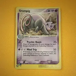 Pokemon Grumpig EX holo Dragon 6/97 Nintendo 2003 - Image 2