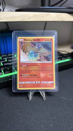 Pokemon Shining Ho-Oh SM70 Black Star Promo Holo Shining Legends 2017 - Image 1
