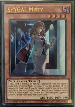 YuGiOh SPYGAL Misty Ultra Rare 1st Edition RATE-EN086 NM - Image 1