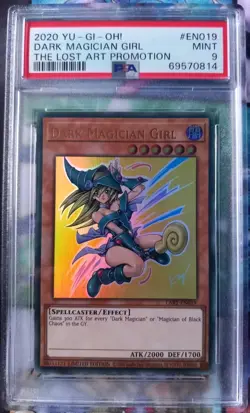 PSA 9 Yu-Gi-Oh! Dark Magician Girl LART-EN019 Limited Edition Ultra Rare - Image 1