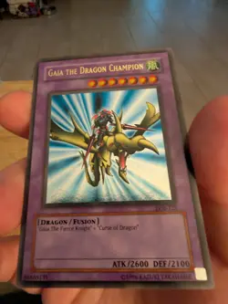Yu-Gi-Oh - Unlimited - Gaia the Dragon Champion LOB-125 Ultra Rare NM - Image 1