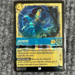 Disney Lorcana Whispers in the Well Jasmine Soothing Princess Foil 149/204 NM - Image 1