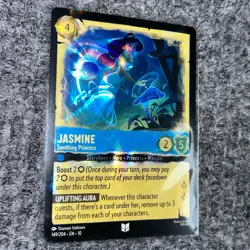 Disney Lorcana Whispers in the Well Jasmine Soothing Princess Foil 149/204 NM - Image 3