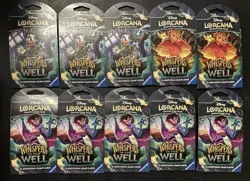 Lot Of 10 Disney Lorcana Whispers In The Well Sleeved Booster Packs New - Image 1