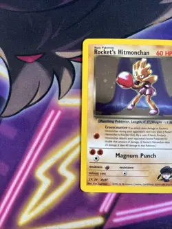 Rocket's Hitmonchan - 11/132 - Pokemon Gym Heroes Unlimited Holo Rare Card LP - Image 2