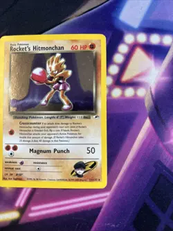 Rocket's Hitmonchan - 11/132 - Pokemon Gym Heroes Unlimited Holo Rare Card LP - Image 3