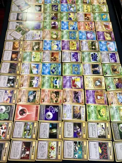 Vintage 1996 Nintendo Pocket Monsters Pokemon Japanese Common Cards Lot Of 110 - Image 5