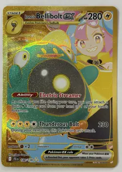 Pokemon TCG Journey Together Iono's Bellibolt EX Hyper Rare Card #188/159 - Image 1