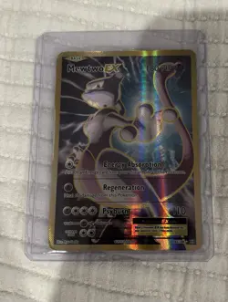 Pokemon Mewtwo EX 103/108 Ultra Rare Holo Full Art Evolutions Pokemon TCG Card - Image 1