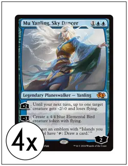 4x Mu Yanling, Sky Dancer, Magic the Gathering MTG NM - Image 1