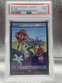 MTG Secret Lair SpongeBob SquarePants Island Non Foil Psa 9 - Image 1