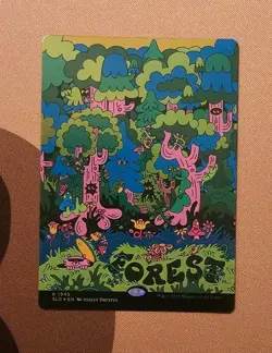 MTG Forest (1949) x1 NM *Rainbow Foil* from Secret Lair Drop Series - Image 1