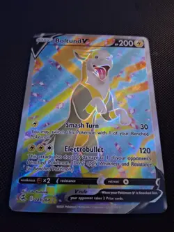 Pokemon TCG Boltund v Fusion Strike Holo Card 249/264 Full Art - Image 1