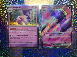 Pokemon TCG Paldea Evolved: Full Art 240/193 Tinkaton ex; Holo 105/193 Tinkaton - Image 1