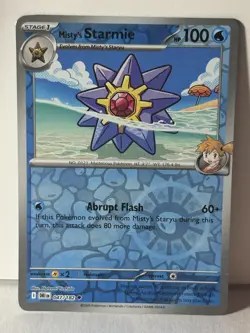 Misty's Starmie Reverse Holo 047/182 SV10: Destined Rivals NM Pokemon Fast Ship - Image 1