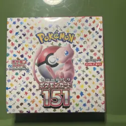 Pokemon Booster Box Japanese Set 151 Mew Card Stock Pokemon TCG Sealed Box - Image 1