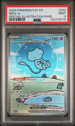 Pokemon 2024 Bubble Mew EX Paldean Fates #232/091 Sir PAF PSA 9 - Image 1
