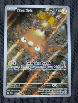 Stunfisk Pokemon Surging Sparks 202/191 Illustration Rare Holofoil - Image 1