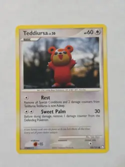 Teddiursa 105/123 Pokemon English Diamond & Pearl Mysterious Treasures 2007 NM - Image 1