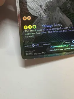 2025 Pokemon SV Zekrom EX Black Bolt Full Art Holo 172/086 - Image 2