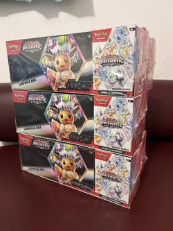 Pokemon Prismatic Evolutions Surprise Box And Booster Bundle Sealed - Image 1