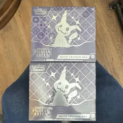 Pokemon TCG Scarlet & Violet Paldean Fates Elite Trainer Box Lot of 2 English - Image 1