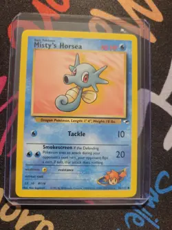 Pokemon Misty's Horsea - WOTC Gym Heroes Common 86/132 Unlimited 2000 - Image 1