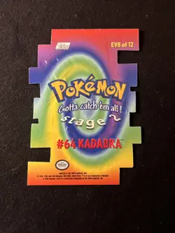 2000 Topps Pokemon TV Animation Edition #EV8 Kadabra Die Cut #64 LP Vintage - Image 4