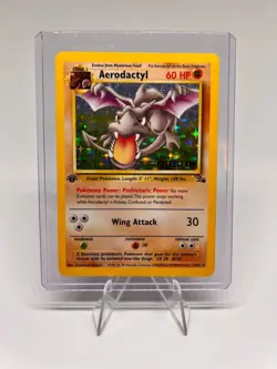 Pokemon TCG Aerodactyl Holo Prerelease Promo 1/62 1st Edition - Image 1