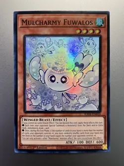 Yugioh - Mulcharmy Fuwalos Super Rare RA04-EN050, Near Mint, 1st Edition - Image 1