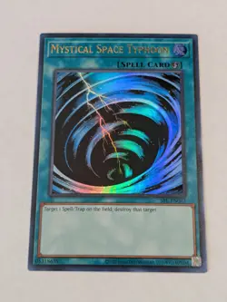 Yugioh Mystical Space Typhoon SRL-EN047 25th Anniversary Ultra Rare NM - Image 1