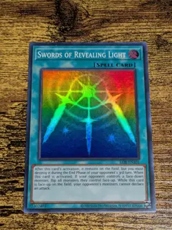 Yugioh Swords Of Revealing Light LOB-EN101 25th Anniversary Super Rare NM - Image 1