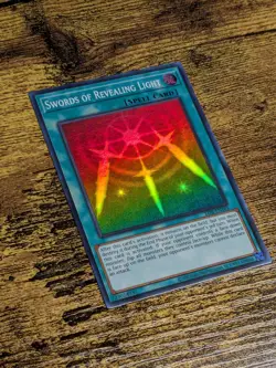Yugioh Swords Of Revealing Light LOB-EN101 25th Anniversary Super Rare NM - Image 2