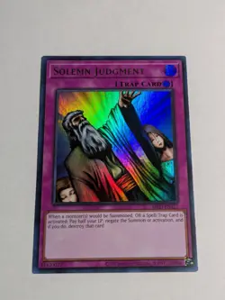 Yugioh Solemn Judgment MRD-EN127 25th Anniversary Ultra Rare NM - Image 1